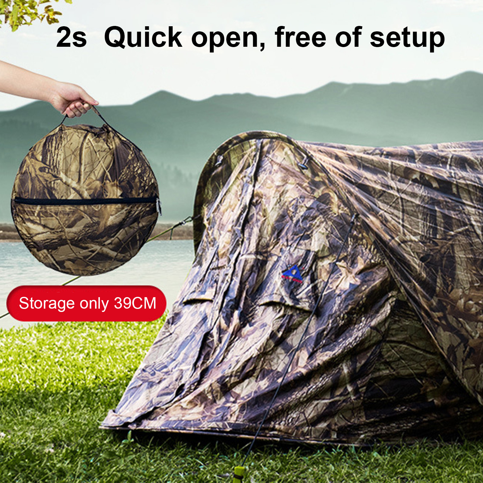 Cheap Goat Tents Outdoor Camping Tent Single Automatic Open Camouflage Beach Tent   